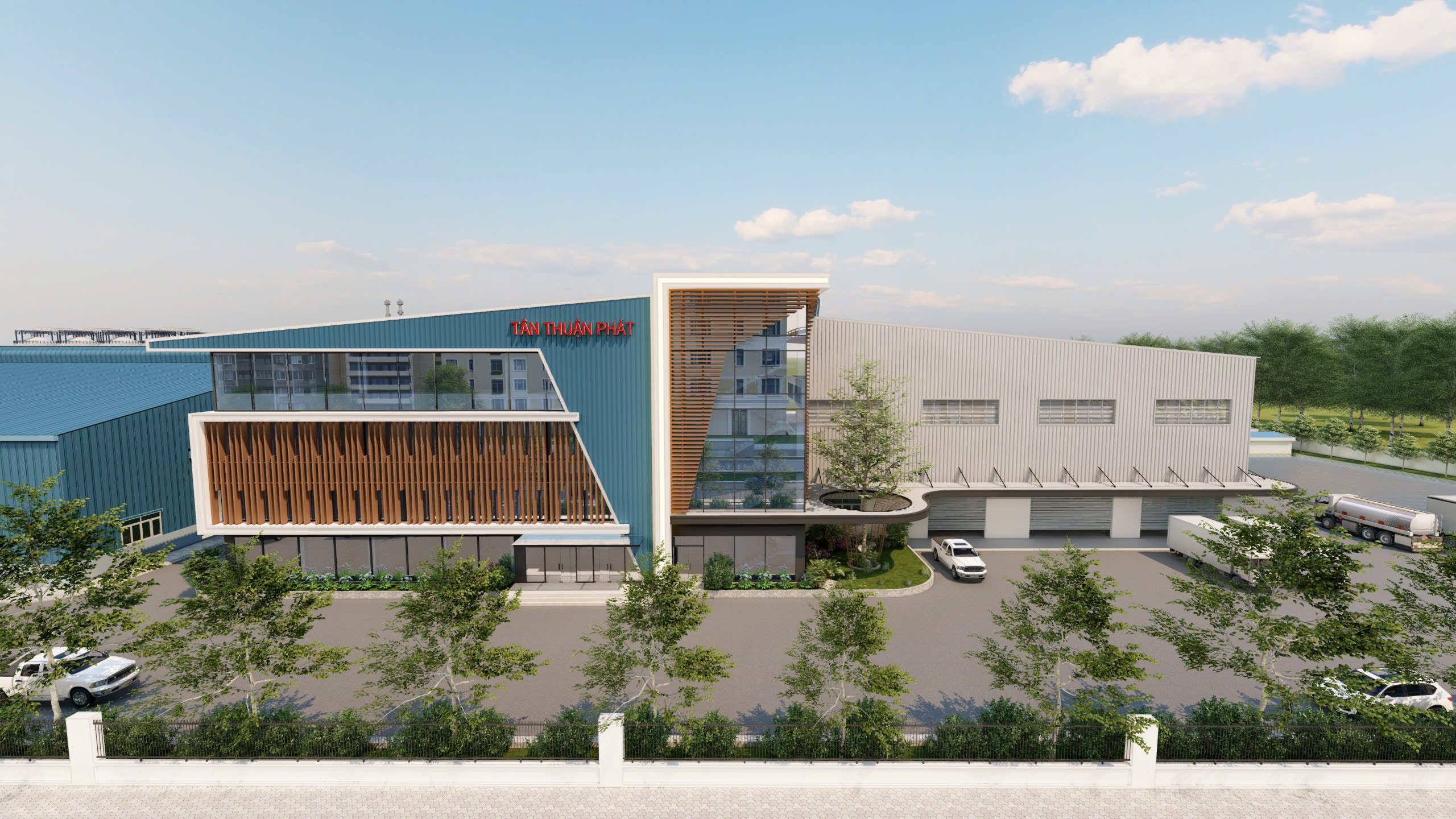 Tan Thuan Phat Paper company office building in Vietnam